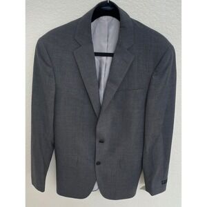 Brooks Brother Mens‎ Gray Wool  39R Blaizer, Blend Two Button Jacket Business